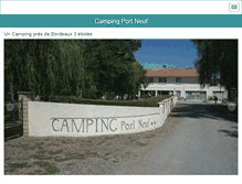 Tablet Screenshot of camping-port-neuf.com